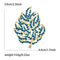 Alloy Rhinestone Leaf Brooch For Suits Coats And Sweaters view 6