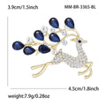 Alloy Rhinestone Deer Brooch Pin For Classic Clothing Decoration view 5