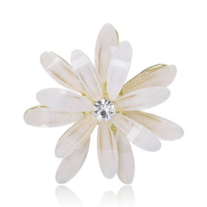 Alloy Flower Brooch Pin For Fashion Clothing Decoration