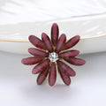 Alloy Flower Brooch Pin For Fashion Clothing Decoration view 6