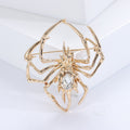 Smooth Alloy Spider Brooch For Men Suit Lapel Decoration view 6