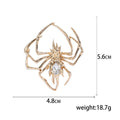 Smooth Alloy Spider Brooch For Men Suit Lapel Decoration view 5