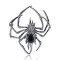 Smooth Alloy Spider Brooch For Men Suit Lapel Decoration view 1