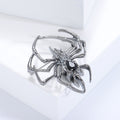 Smooth Alloy Spider Brooch For Men Suit Lapel Decoration view 4