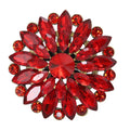Alloy Crystal Glass Brooch Pin For Elegant Garment Decoration view 1