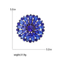 Alloy Crystal Glass Brooch Pin For Elegant Garment Decoration view 5