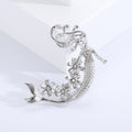 Alloy Rhinestone Mermaid Brooch Pin For Suits And Coats view 2