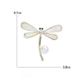 Shell Pearl Dragonfly Brooch For Women Clothing And Scarf Decoration view 5