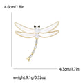 Alloy Shell Dragonfly Brooch For Creative Coat Clothing Accessories view 5