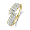 Gold Plated Copper Wheat Ear Ring For Women, Niche Fashion Adjustable Index Finger Jewelry view 7