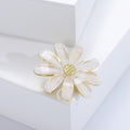 Alloy Daisy Flower Brooch For Coats Suits And Accessories view 2