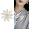 Alloy Daisy Flower Brooch For Coats Suits And Accessories view 3