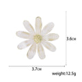 Alloy Daisy Flower Brooch For Coats Suits And Accessories view 5