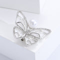 Vintage Alloy Enamel Butterfly Brooch For Garment Accessories view 4