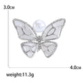Vintage Alloy Enamel Butterfly Brooch For Garment Accessories view 5