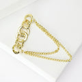 Alloy Rhinestone Chain Tassel Brooch Pin For Suit Decoration view 3
