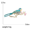 Alloy Enamel Bird Brooch Colorful Animal Lapel Pin For Fashion Apparel view 5