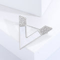 Alloy Letter V Brooch For Suits Coats And Fashion Decoration view 4