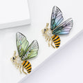 Copper Zircon Acrylic Bee Brooch Pin For Women's Apparel view 2
