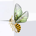 Copper Zircon Acrylic Bee Brooch Pin For Women's Apparel view 4