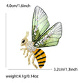 Copper Zircon Acrylic Bee Brooch Pin For Women's Apparel view 5