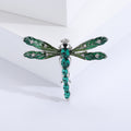 Alloy Enamel Rhinestone Dragonfly Brooch Pin For Suit Accessories view 6