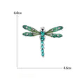 Alloy Enamel Rhinestone Dragonfly Brooch Pin For Suit Accessories view 5