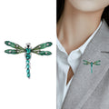 Alloy Enamel Rhinestone Dragonfly Brooch Pin For Suit Accessories view 3