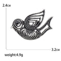 Alloy Hollow Dove Brooch Pin For Fashion Clothing Accessories view 5