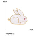 Alloy Enamel Red Eye Rabbit Lapel Pin For Clothing Brooch view 5