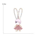 Metal Alloy Enamel Pink Rabbit Lapel Pin For Clothing Brooch view 5