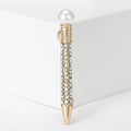 Alloy Pearl Rhinestone Pen Brooch Pin For Suit Decoration view 4