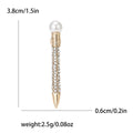 Alloy Pearl Rhinestone Pen Brooch Pin For Suit Decoration view 6