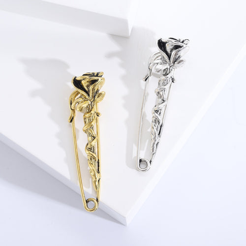 Alloy Rose Bouquet Brooch Pin Pendant For Romantic Fashion Accessories