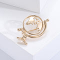 Alloy Globe Brooch Pin For Suits Cardigans And Apparel Decoration view 3