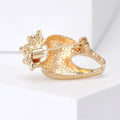 Alloy Rhinestone Crown Tooth Brooch Pin For Fashion Clothing view 3