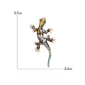 Alloy Enamel Gecko Brooch For Men's Suit Lapel Accessories view 5