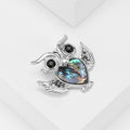Alloy Abalone Shell Owl Brooch For Suit Collar Decoration view 2