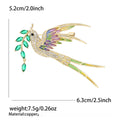 Copper Zircon Swallow Willow Branch Brooch For Women's Apparel view 5