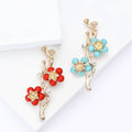 Alloy Enamel Plum Blossom Brooch Pin For Women's Suit Coat view 2