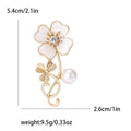 Metal Alloy 3D Shell Clover Brooch And Scarf Pin For Apparel view 6