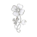 Metal Alloy 3D Shell Clover Brooch And Scarf Pin For Apparel view 5