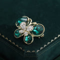 Alloy Rhinestone Butterfly Lapel Pin For Fashion Clothing Decoration Brooch view 4
