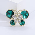 Alloy Rhinestone Butterfly Lapel Pin For Fashion Clothing Decoration Brooch view 6
