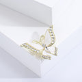 Alloy Enamel Shell Butterfly Brooch Pin For Versatile Apparel view 2