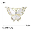 Alloy Enamel Shell Butterfly Brooch Pin For Versatile Apparel view 5