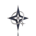 Silver Alloy Six Point Star Brooch For Versatile Apparel Decoration view 2