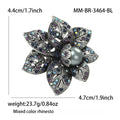 Alloy Pearl Vintage Flower Brooch Pin For Elegant Clothing view 4