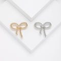 Fashion Alloy Textured Bow Brooch For Versatile Suit Decoration view 1