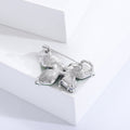 Alloy Green Crystal Butterfly Brooch Pin For Suit Lapel Decor view 4